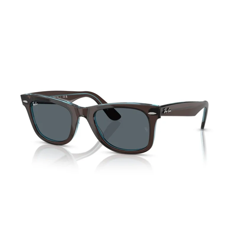 Φωτογραφία προϊόντος: Ray-Ban Γυαλιά Ηλίου Ray Ban Wayfarer Unisex κοκκάλινα καφέ-μπλε με σκούρους μπλε φακούς 2140 1446r5 50mm