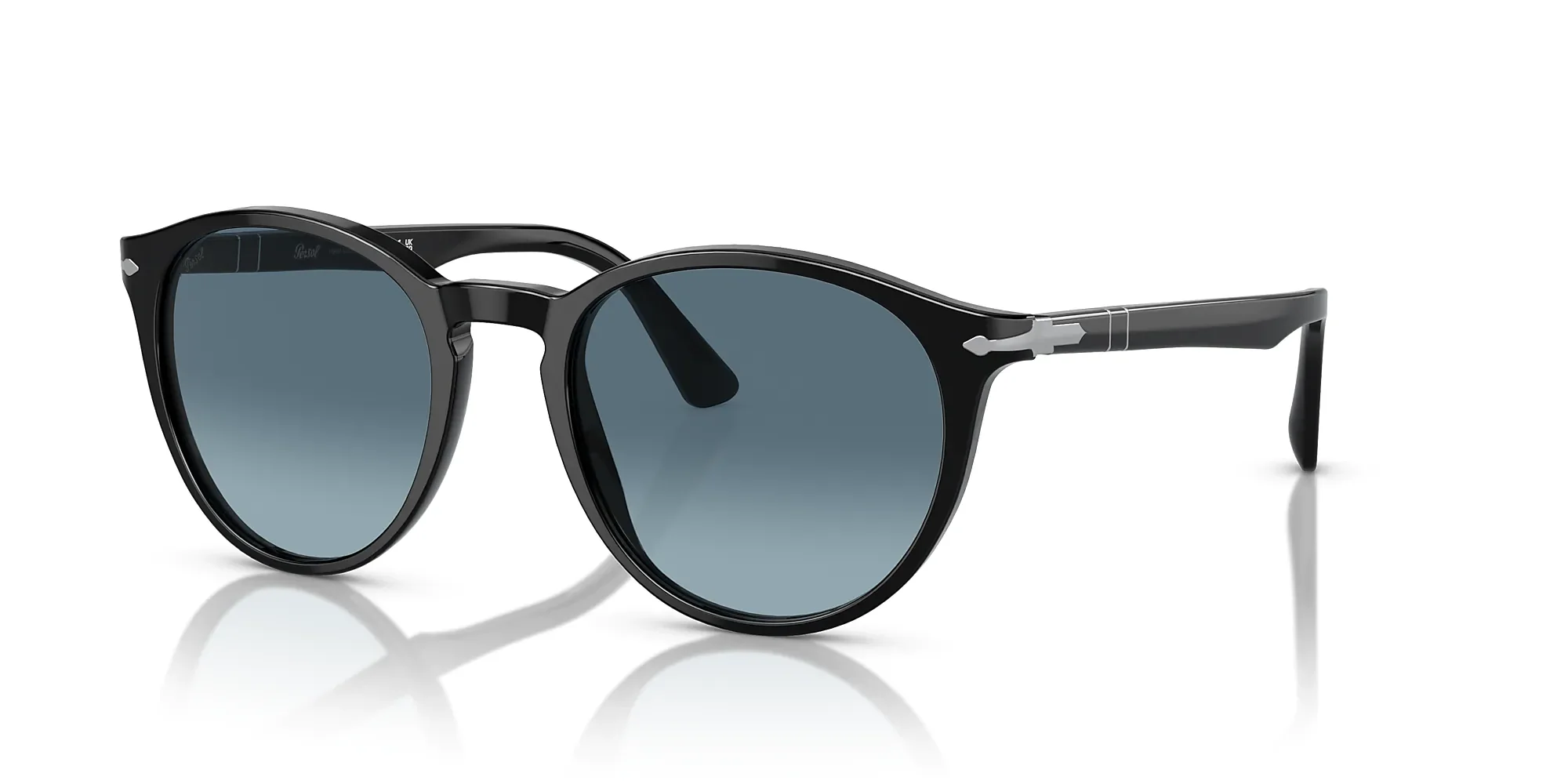 Φωτογραφία προϊόντος: Γυαλιά Ηλίου Persol Unisex κοκκάλινα μαύρα με μπλε degrade φακούς 3152s 9014q8 49mm