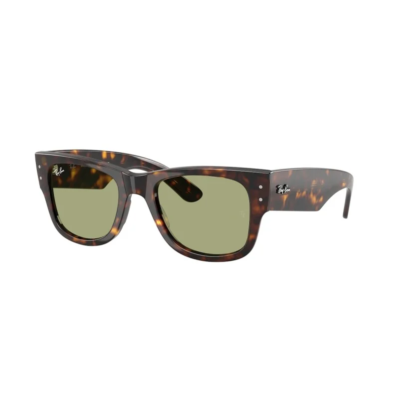 Φωτογραφία προϊόντος: Γυαλιά Ηλίου Ray-Ban Mega Wayfarer Unisex κοκκάλινα καφέ ταρταρούγα με πράσινους φακούς 0840s 9024e 51mm