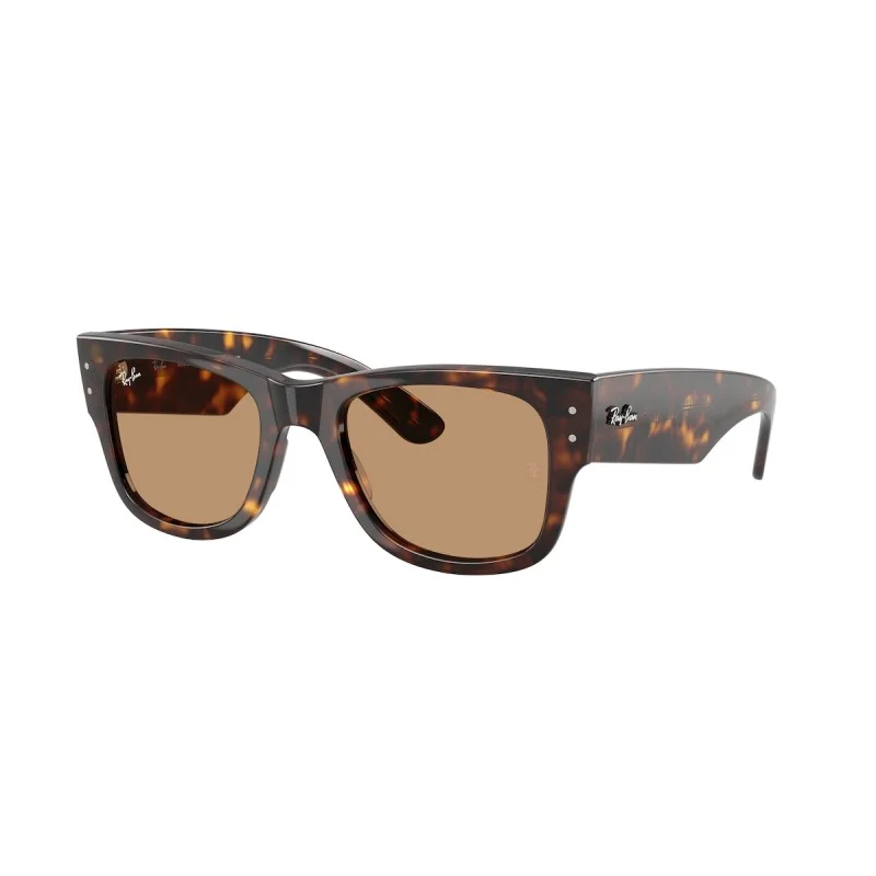 Φωτογραφία προϊόντος: Γυαλιά Ηλίου Ray-Ban Mega Wayfarer Unisex κοκκάλινα καφέ ταρταρούγα με καφέ φακούς 0840s 90253 51mm