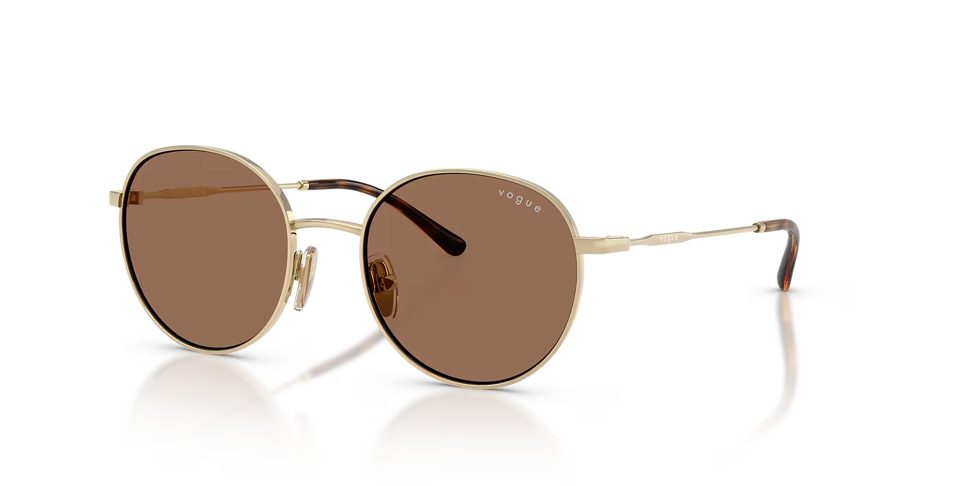 Φωτογραφία προϊόντος: Γυαλιά Ηλίου Vogue Youth Unisex μεταλλικά ροζ χρυσά με καφέ φακούς 1002 84873 49mm