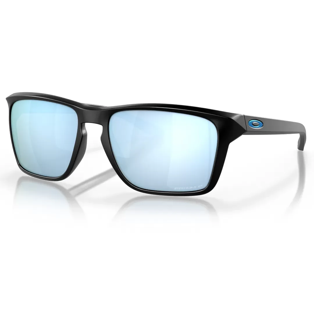 Φωτογραφία προϊόντος: Γυαλιά Ηλίου Oakley Sylas κοκκάλινα Ανδρικά μαύρα με γαλάζιο καθρέπτη deep water prizm polarised φακούς 9448 2760 60mm