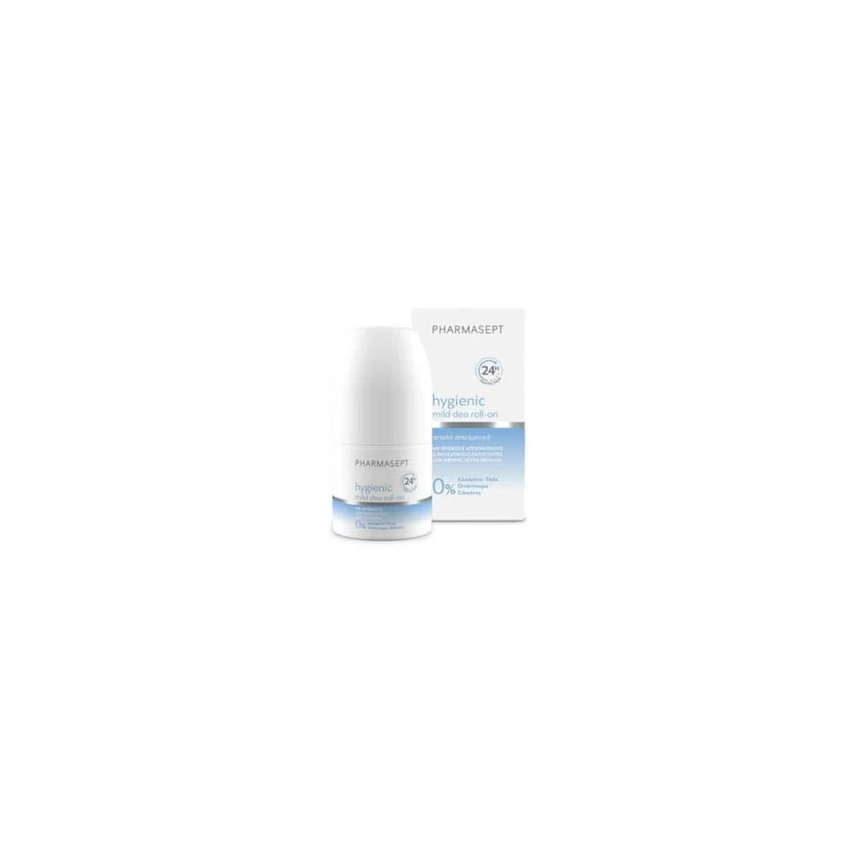 Φωτογραφία προϊόντος: Medipharmacy Pharmasept Hygienic Mild Αποσμητικό 24h σε Roll-On Χωρίς Αλουμίνιο 50 ml
