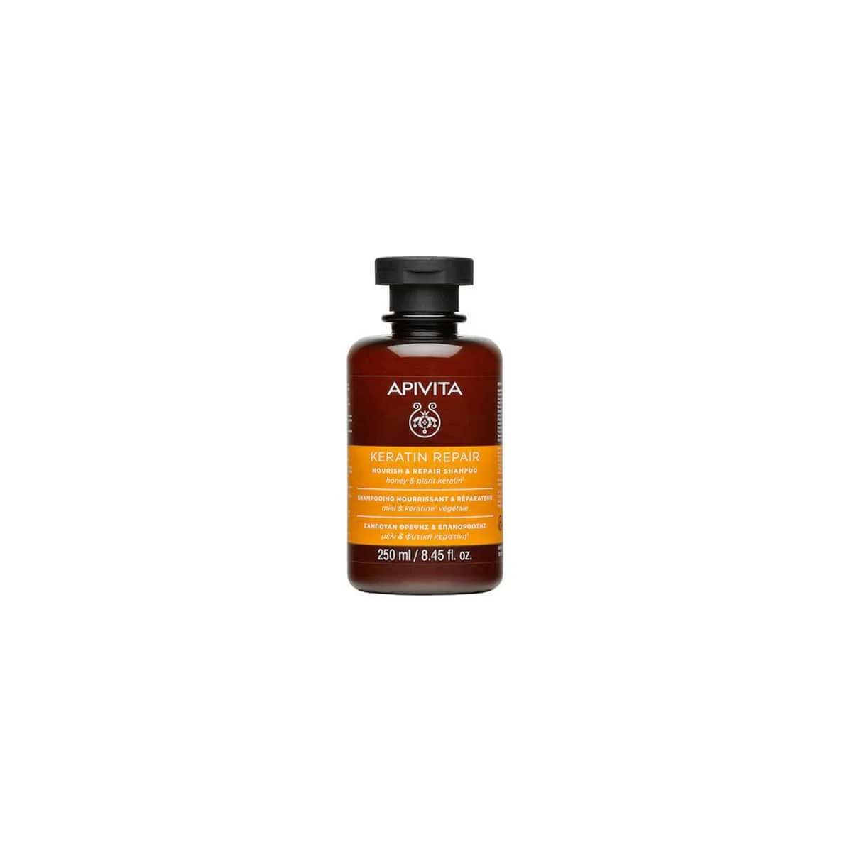 Φωτογραφία προϊόντος: Medipharmacy Apivita Shampoo Keratin Repair Nourish & Repair Σαμπουάν Θρέψης & Επανόρθωσης 250 ml