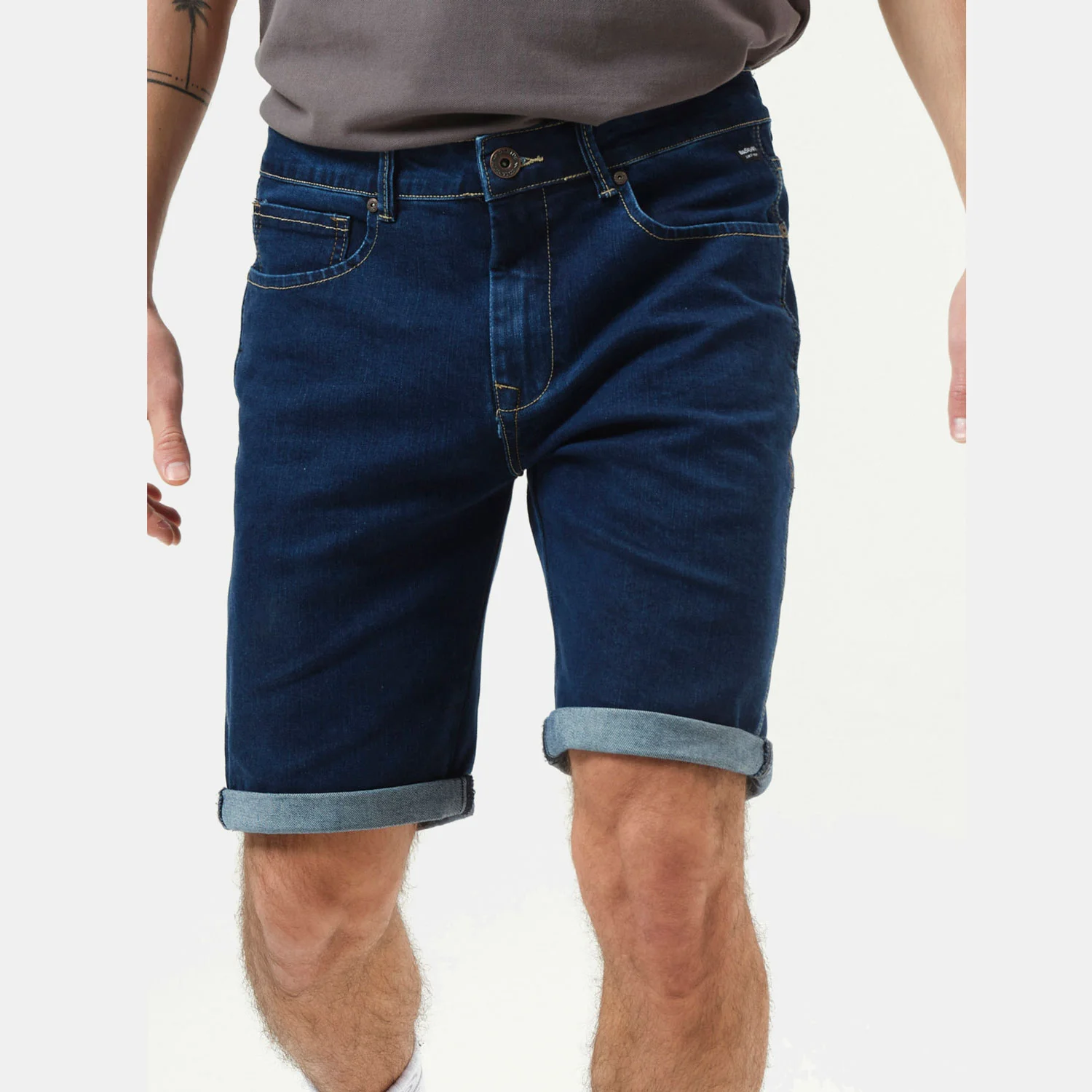 Φωτογραφία προϊόντος: BASEHIT STRETCHED DENIM SHORTS ΜΠΛΕ