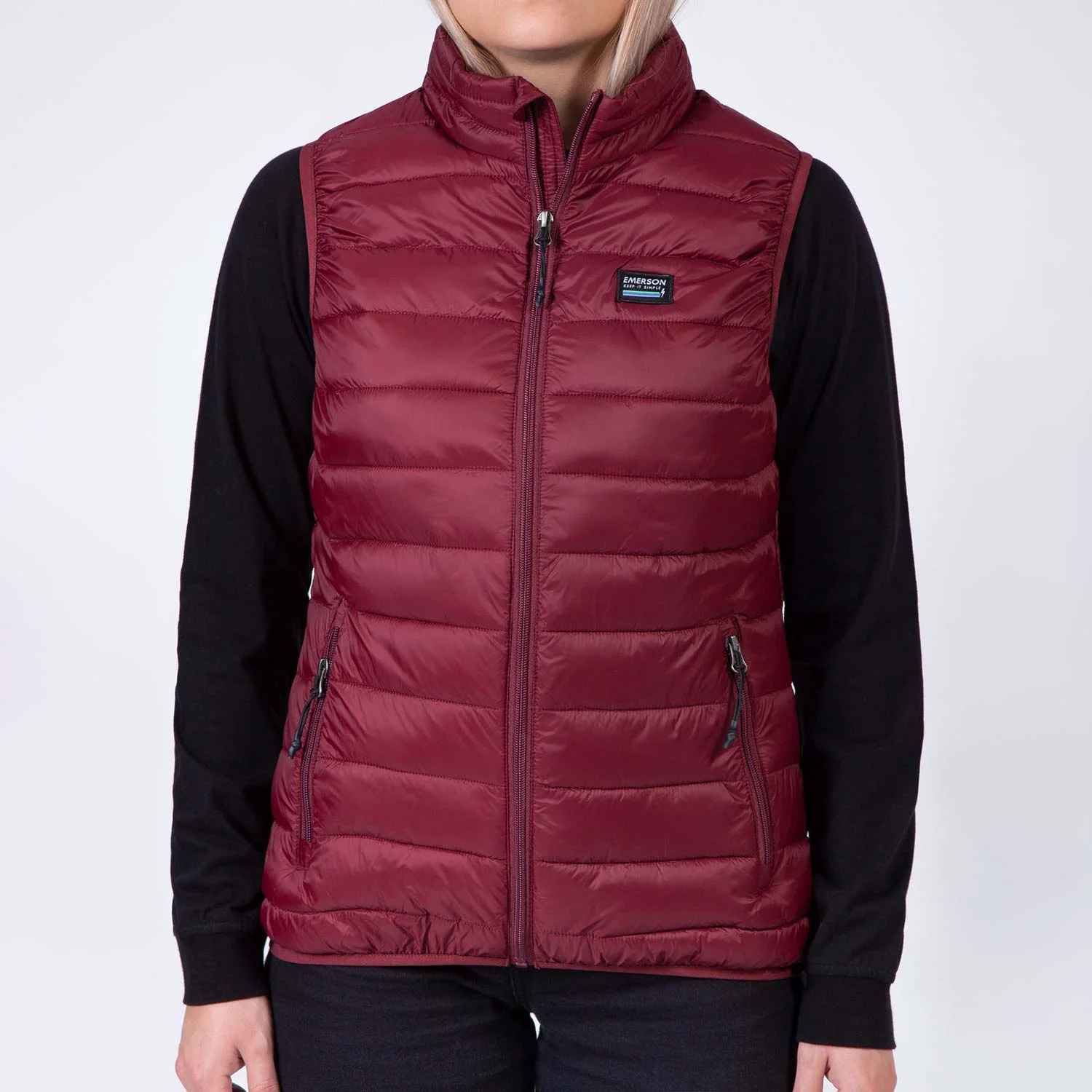 Φωτογραφία προϊόντος: EMERSON WOMEN'S FAKE DOWN PUFFER VEST JACKET ΚΟΚΚΙΝΟ