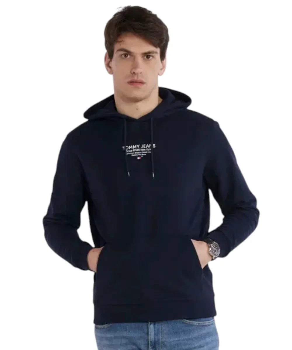 Φωτογραφία προϊόντος: Tommy Hilfiger - Ανδρικό Φούτερ με Κουκούλα DM0DM18409-C1G Μπλε Σκούρο