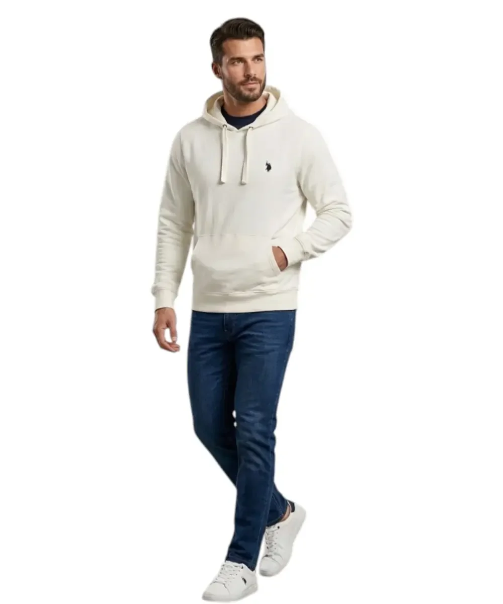 Φωτογραφία προϊόντος: U.S. Polo Assn. - Ανδρικό Φούτερ Με Κουκούλα 63012-53223-101 Λευκό
