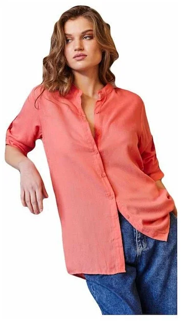Φωτογραφία προϊόντος: Cento - Πουκάμισο λουπέτο oversized 2702901-302 Κοραλλί