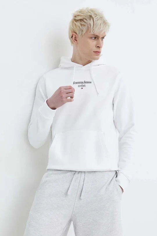 Φωτογραφία προϊόντος: Tommy Hilfiger - Ανδρικό Φούτερ με Κουκούλα DM0DM18610-YBR Λευκό