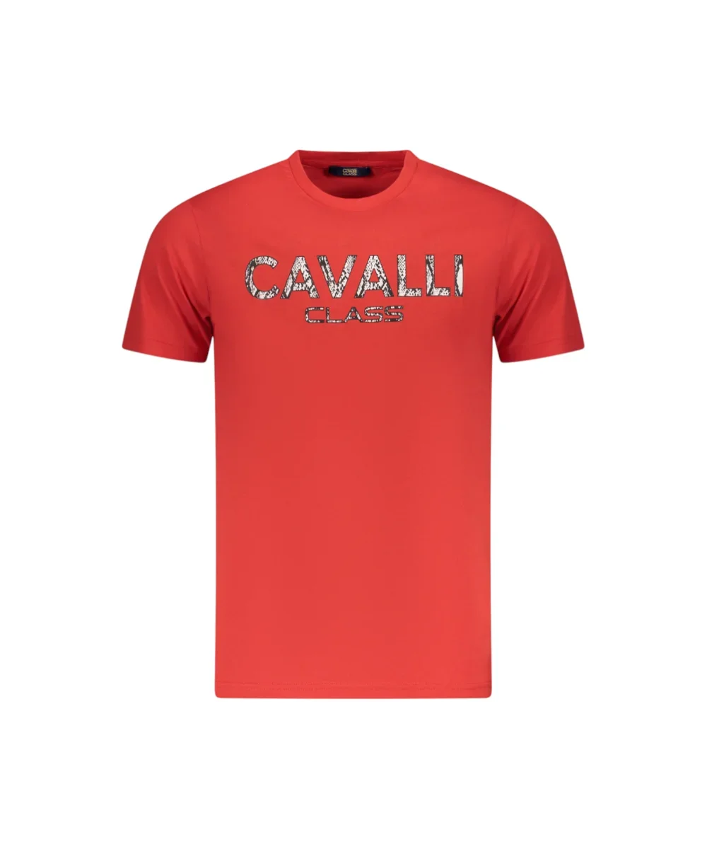 Φωτογραφία προϊόντος: Cavalli Class - Ανδρική Μπλούζα T-Shirt Κοντομάνικη Regular Fit TXT61GJD060-02000 Κόκκινο