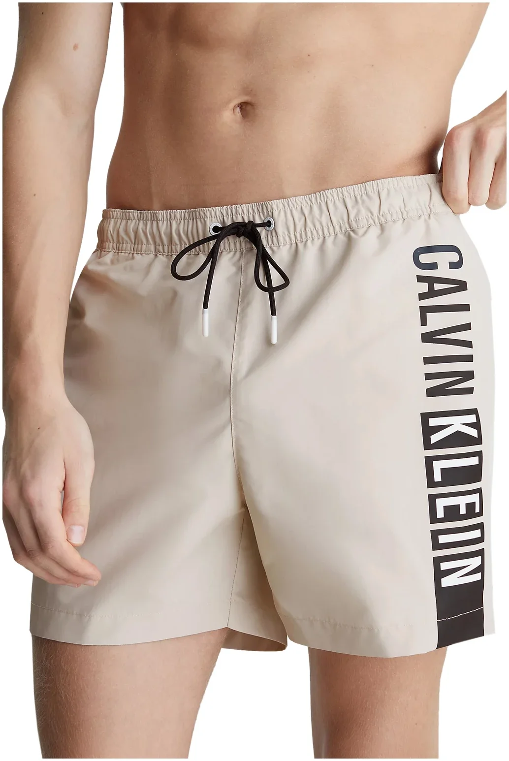 Φωτογραφία προϊόντος: Calvin Klein - Ανδρικό Μαγιό Σορτς Drawstring Intense Power KM0KM00991-ACE Μπέζ