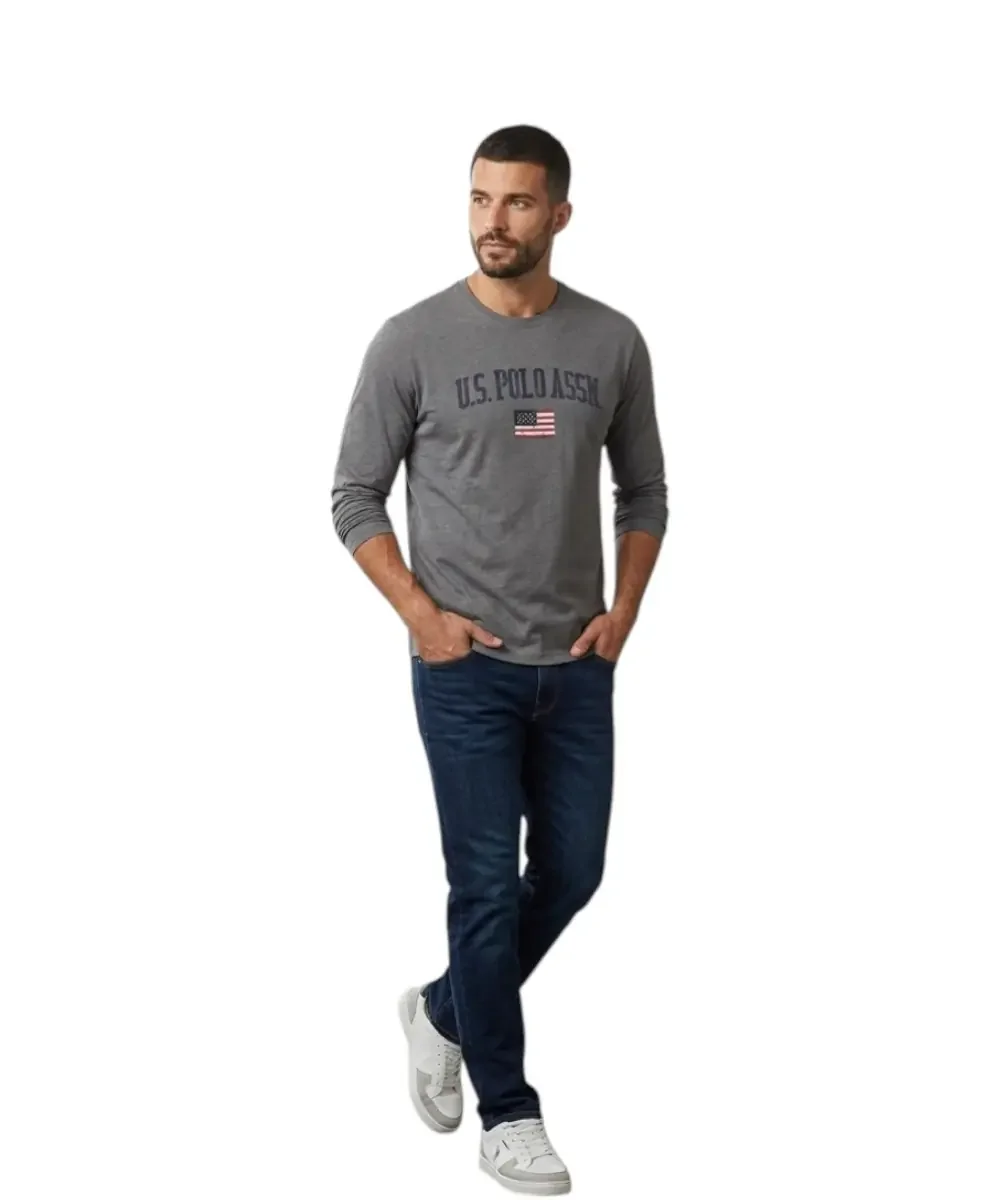 Φωτογραφία προϊόντος: U.S. Polo Assn. - Ανδρικό Φούτερ Με Λογότυπο 63205-34502-189 Γκρι