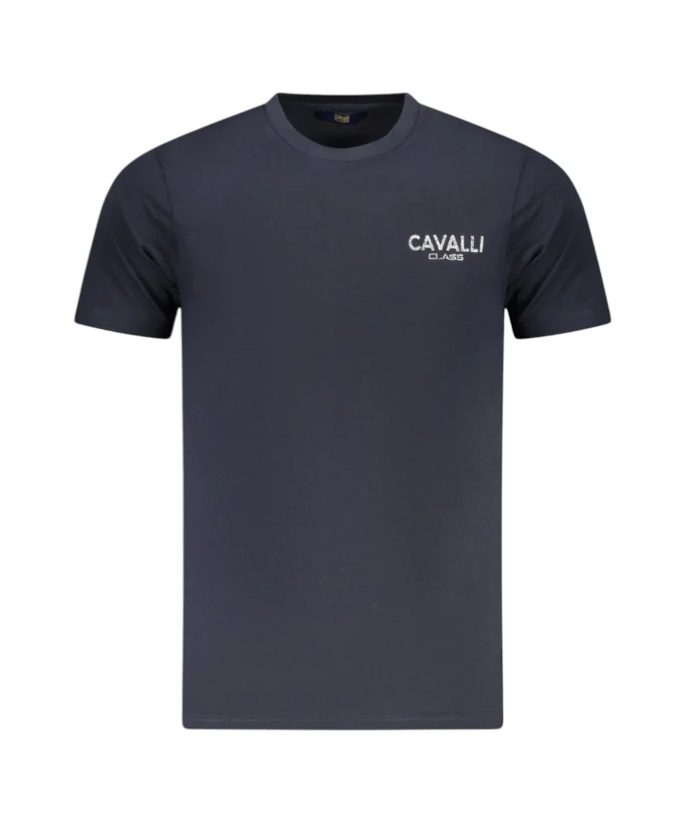Φωτογραφία προϊόντος: Cavalli Class - Ανδρική Μπλούζα T-Shirt Κοντομάνικη Short Sleeve TXT61JJD060-04502 Μπλε