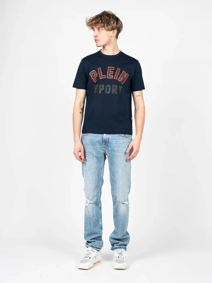 Φωτογραφία προϊόντος: Plein Sport - Ανδρικό T-Shirt Short Sleeve TIPS106-85 Μπλε Ναυτικό