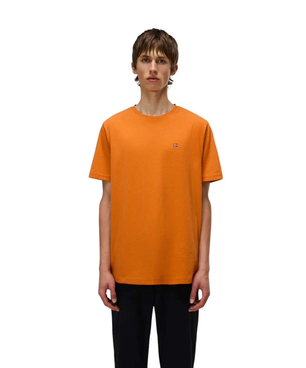 Φωτογραφία προϊόντος: Napapijri - Ανδρικό T-shirt Salis Ss Sum Regular Fit NP0A4H8D-A68 Πορτοκαλί