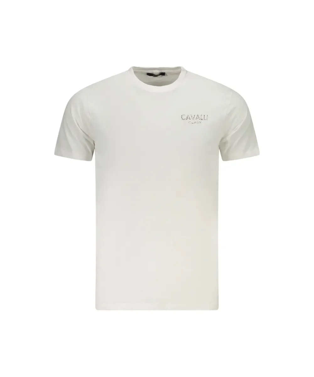 Φωτογραφία προϊόντος: Cavalli Class - Ανδρική Μπλούζα T-Shirt Κοντομάνικη Short Sleeve TXT61JJD060-00533 Λευκό