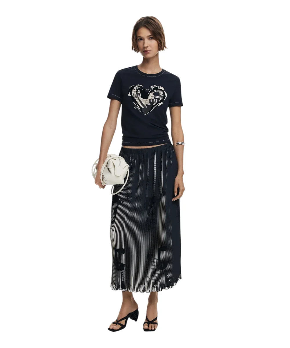 Φωτογραφία προϊόντος: Desigual - Φούστα Newspapers Regular Fit 25WWFW09-2000 Μαύρο