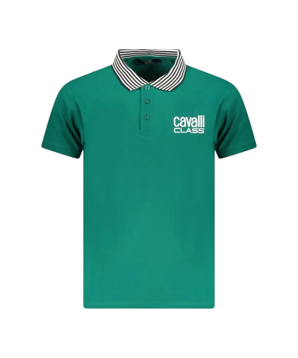 Φωτογραφία προϊόντος: Cavalli Class - Ανδρική Μπλούζα T-Shirt Polo Short Sleeve TXT64EKB002-04038 Πράσινο