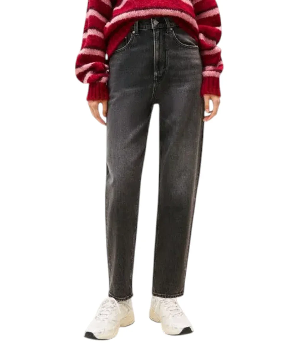 Φωτογραφία προϊόντος: Tommy Hilfiger - Γυναικείο Jean Th Mom Tapered Fit DW0DW21812-1BZ Μαύρο