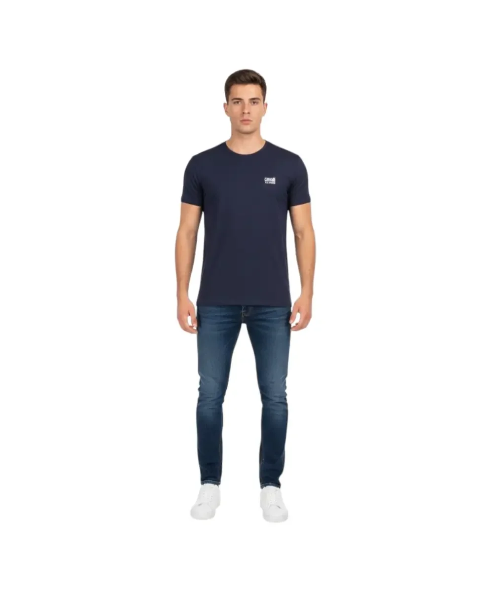 Φωτογραφία προϊόντος: Cavalli Class - Ανδρική Μπλούζα T-Shirt Κοντομάνικη Regular Fit QXO03AJD003-04926 Μπλε