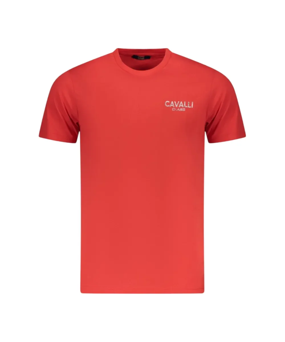Φωτογραφία προϊόντος: Cavalli Class - Ανδρική Μπλούζα T-Shirt Κοντομάνικη Short Sleeve TXT61JJD060-02000 Κόκκινο