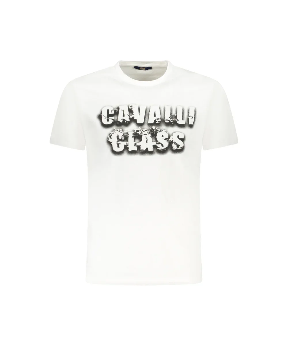 Φωτογραφία προϊόντος: Cavalli Class - Ανδρική Μπλούζα T-Shirt Κοντομάνικη Regular Fit TXT61CJD060-00533 Λευκό
