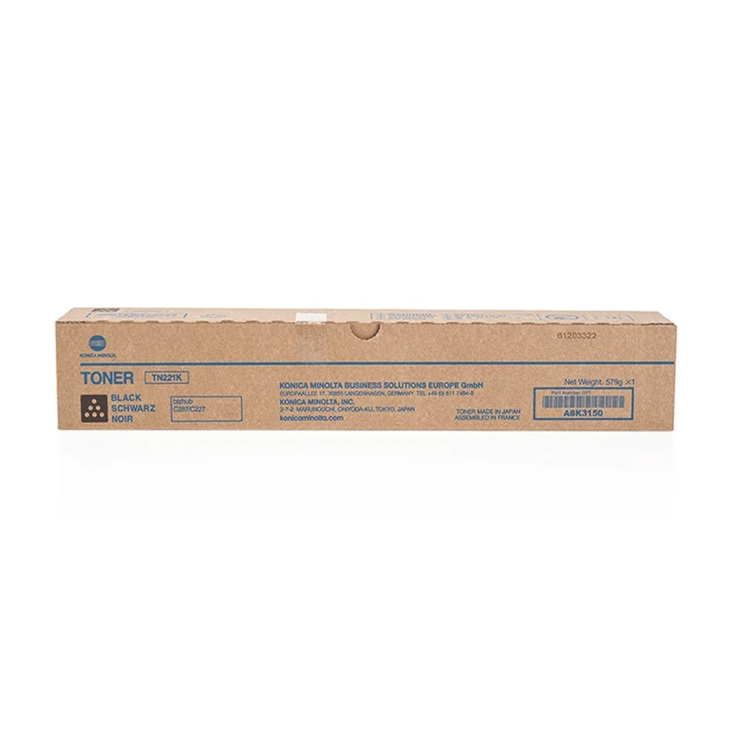 Φωτογραφία προϊόντος: OEM Konica Minolta TN-221K Black Toner Bizhub C227/C287
