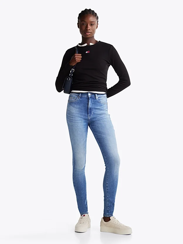 Φωτογραφία προϊόντος: Tommy Hilfiger - Γυναικείο Th Sylvia High Rise Skinny Jeans DW0DW20223-1A5 Μπλε