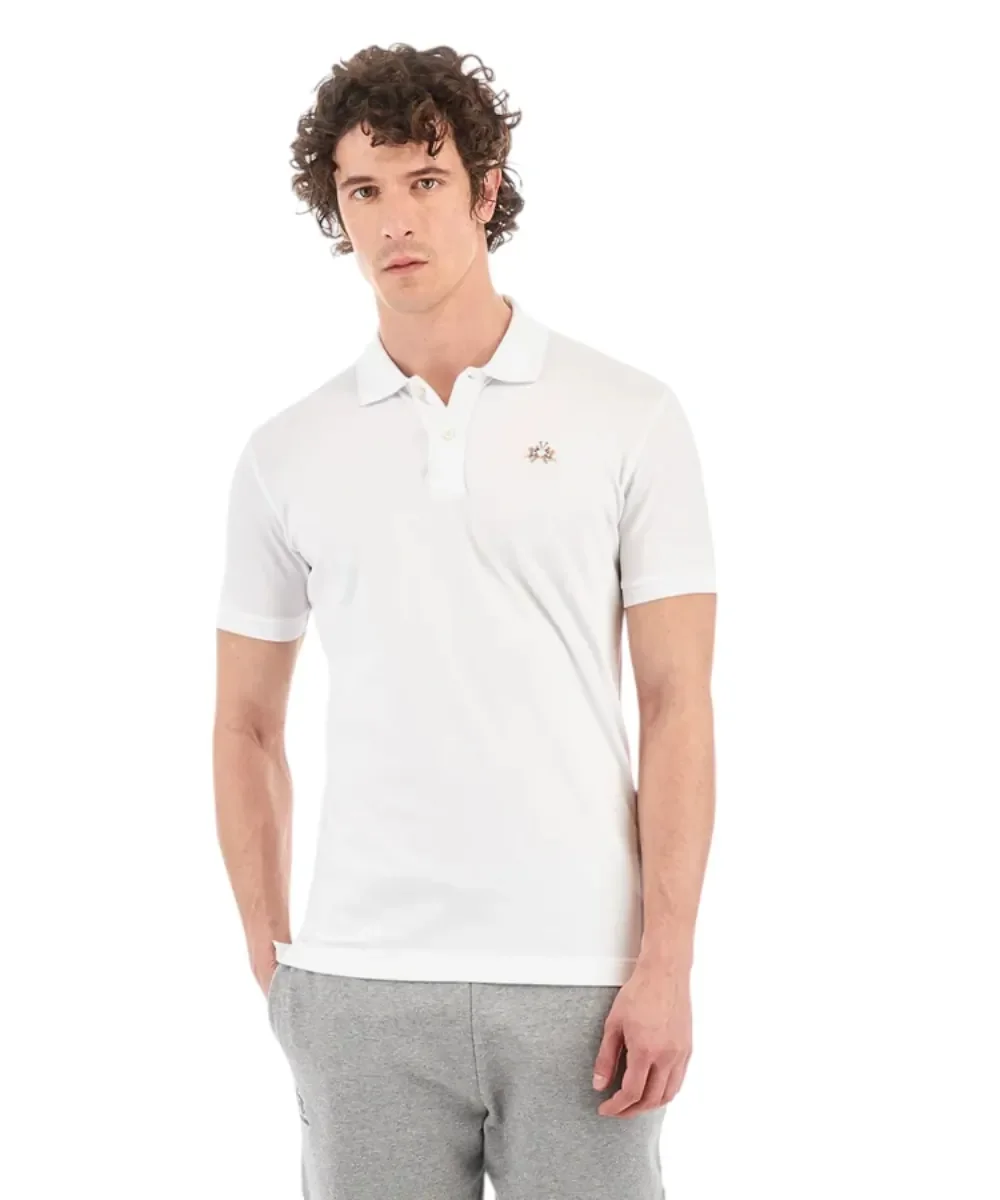 Φωτογραφία προϊόντος: La Martina - Ανδρικό T-Shirt Polo CCMP02-PK001-00001 Λευκό