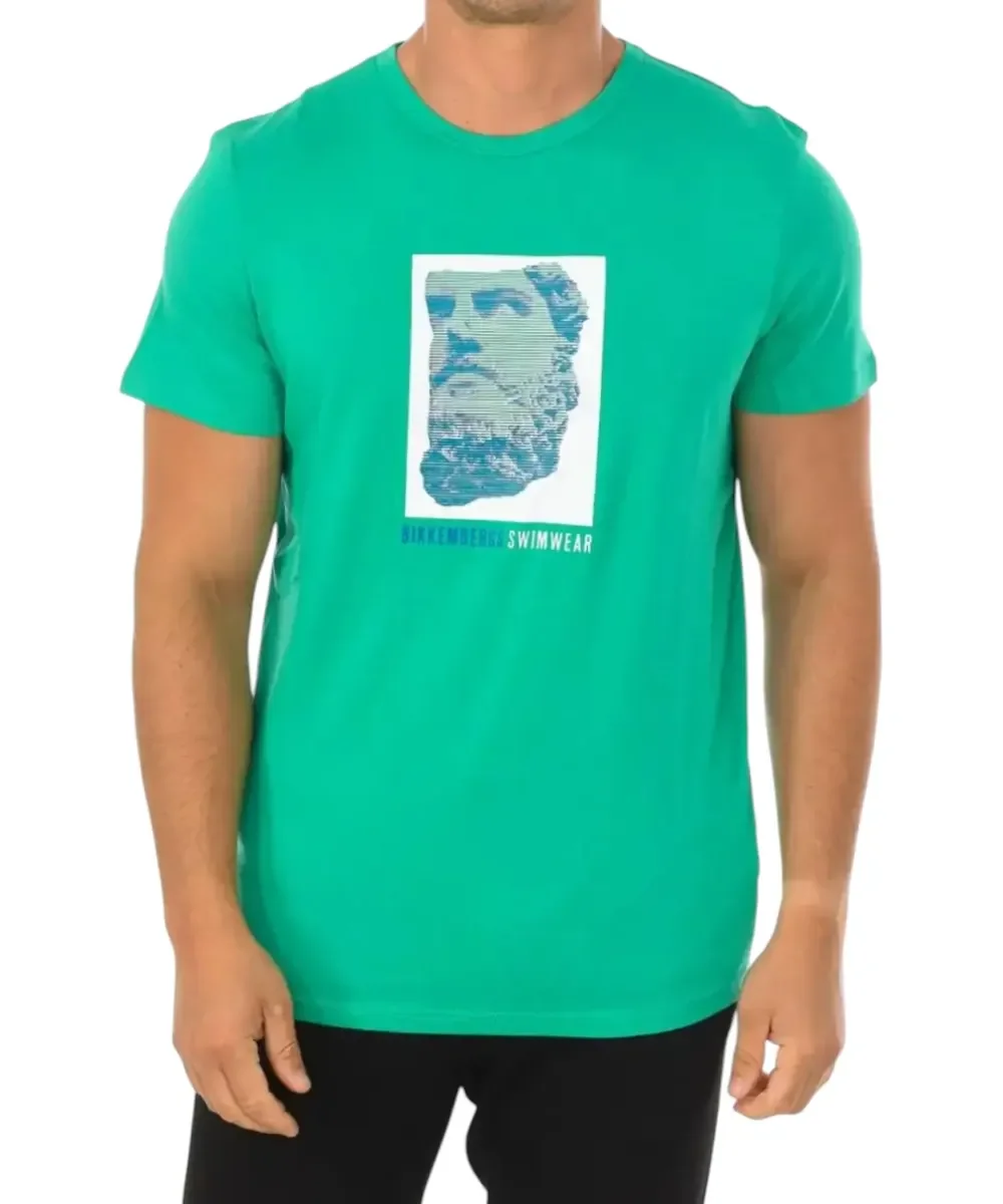 Φωτογραφία προϊόντος: Bikkembergs - Ανδρικό T-shirt Κοντομάνικο BKK1MTS03-GREEN Πράσινο