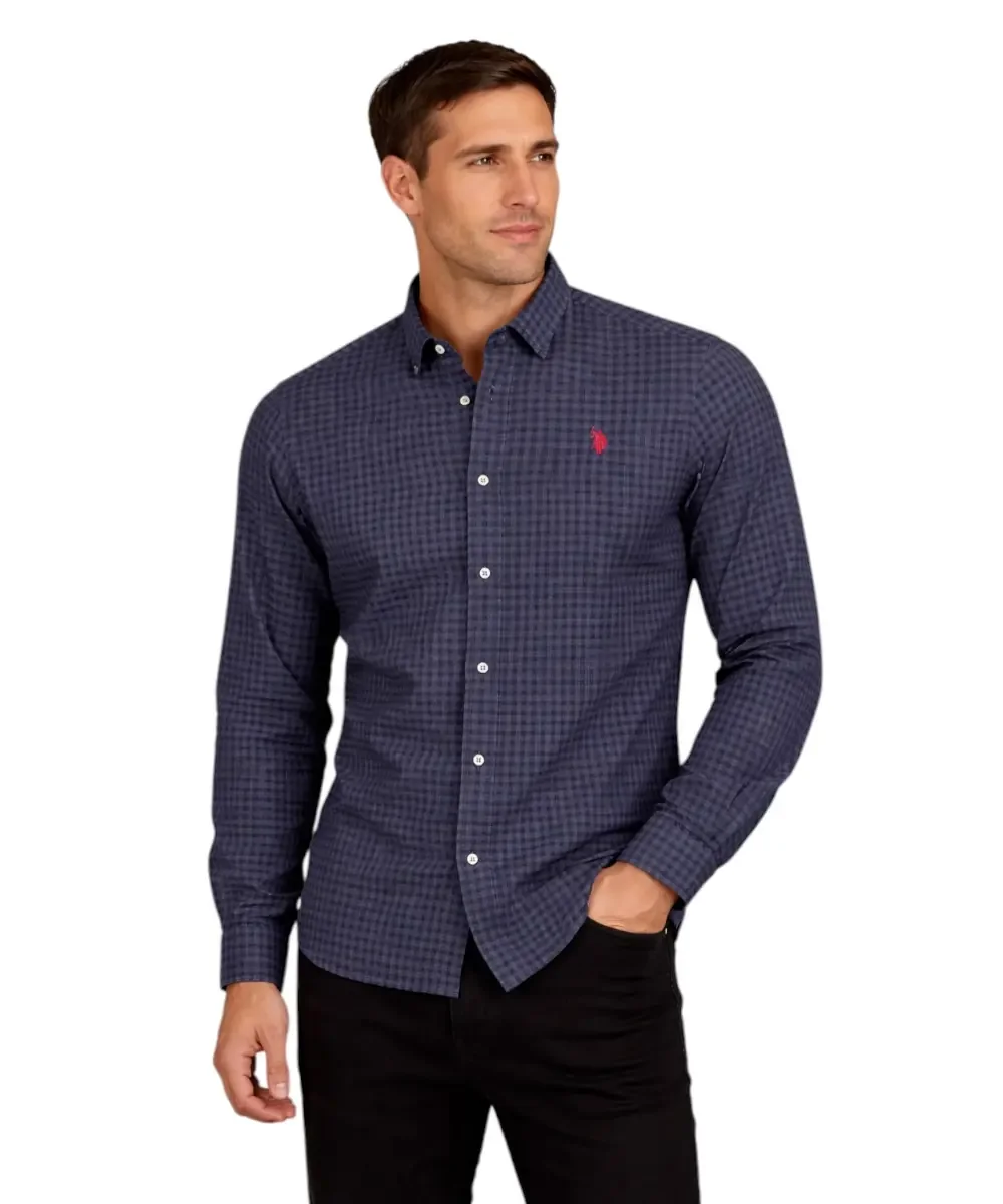 Φωτογραφία προϊόντος: U.S. Polo Assn. - Ανδρικό Πουκάμισο Μακρυμάνικο 64081-53307-873 Μπλε