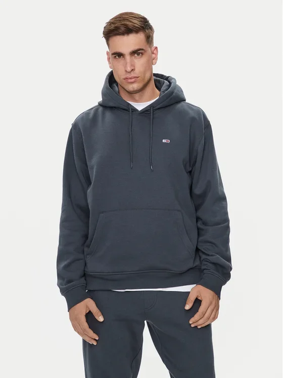 Φωτογραφία προϊόντος: Tommy Hilfiger Τommy Ηilfiger - Ανδρικό Φούτερ Με Κουκούλα Flag Regular Fit DM0DM20497-PUB Γκρι