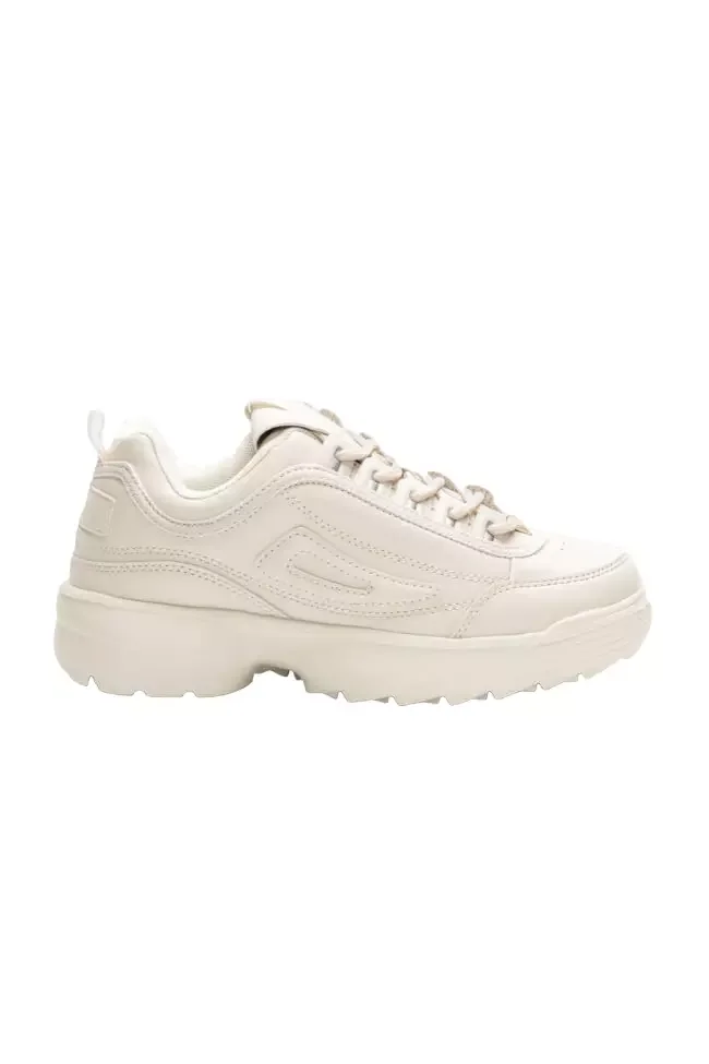 Φωτογραφία προϊόντος: Luigi - Γυναικεία Sneakers με Ραφές 3840202 Μπεζ