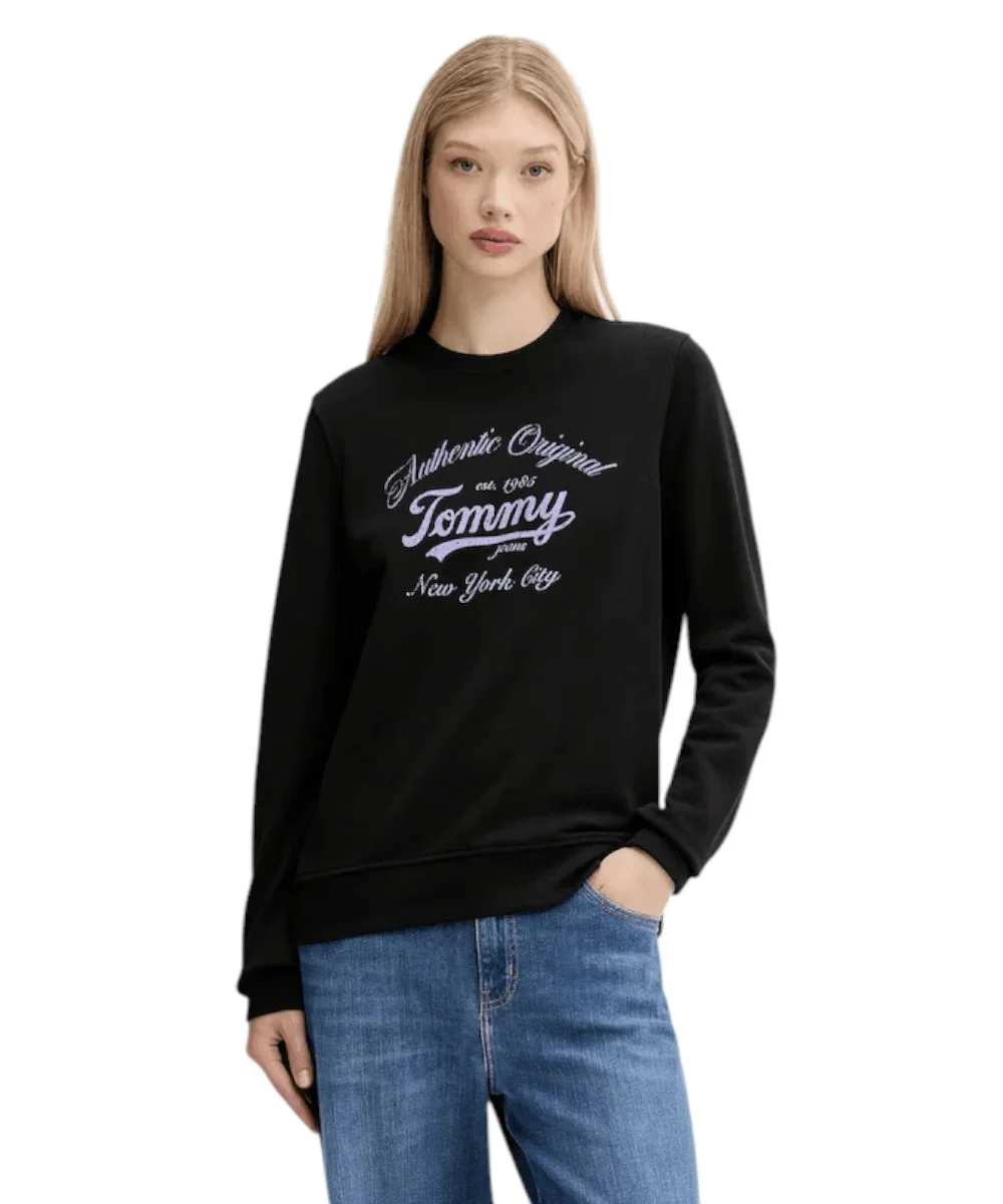 Φωτογραφία προϊόντος: Tommy Hilfiger - Γυναικείο Φούτερ Essential Regular Fit DW0DW20942-BDS Μαύρο