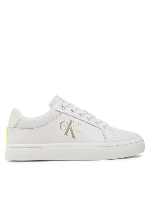 Φωτογραφία προϊόντος: Calvin Klein - Γυναικεία Sneakers Classic Cupsole Fluo Contrast YW0YW00912-0LA Λευκό