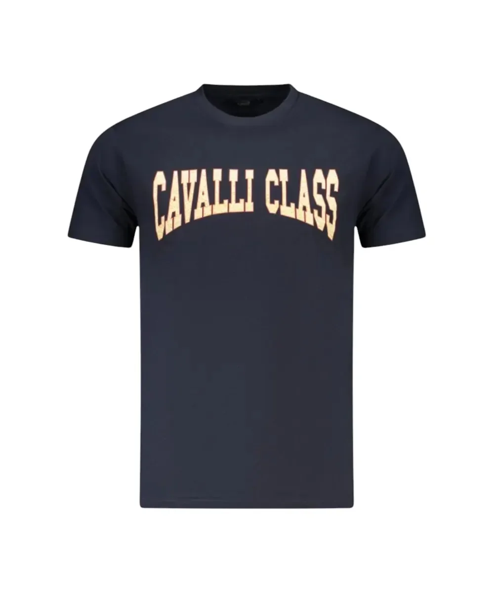 Φωτογραφία προϊόντος: Cavalli Class - Ανδρική Μπλούζα T-Shirt Κοντομάνικη Short Sleeve TXT61AJD060-04502 Μπλε