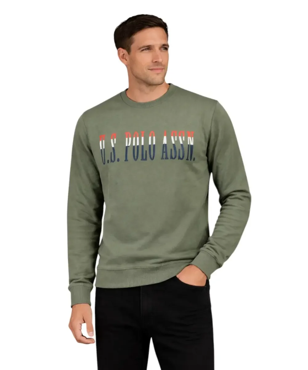 Φωτογραφία προϊόντος: U.S. Polo Assn. - Ανδρικό Φούτερ Με Λογότυπο 60705-53223-146 Χακί