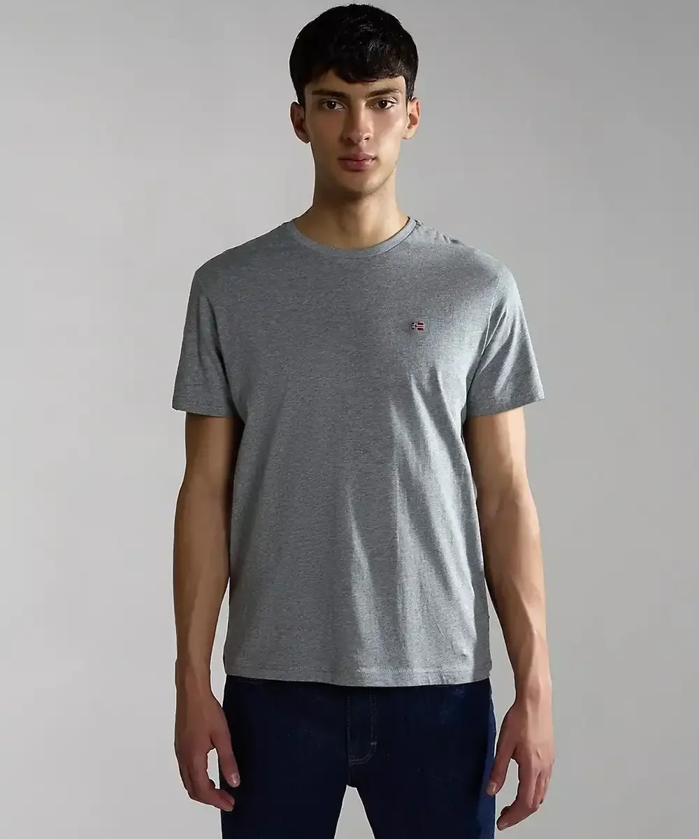 Φωτογραφία προϊόντος: Napapijri - Ανδρικό T-shirt Salis Ss Sum Regular Fit NP0A4H8D-160 Γκρι