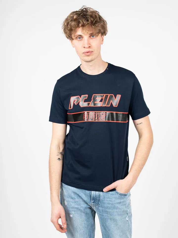 Φωτογραφία προϊόντος: Plein Sport - Ανδρικό T-Shirt Short Sleeve TIPS105-85 Μπλε Ναυτικό
