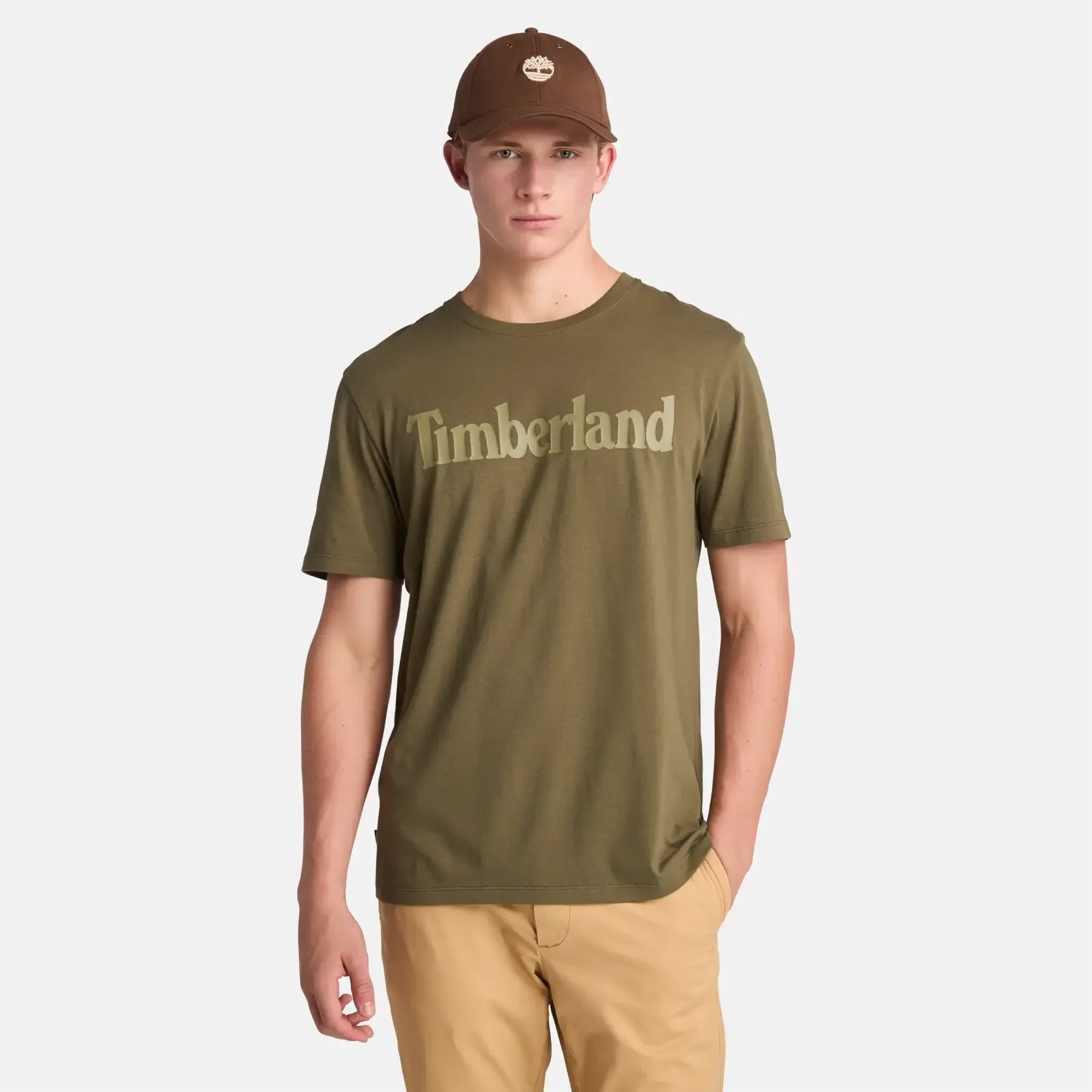 Φωτογραφία προϊόντος: Timberland - Ανδρικό T-shirt με Λογότυπο TB0A2BRN-AR5 Λαδί