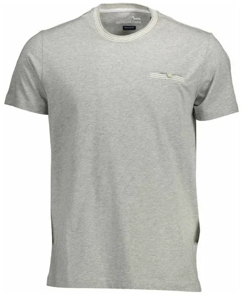 Φωτογραφία προϊόντος: Harmont&Blaine Harmont & Blaine - Ανδρικό T-shirt Κοντομάνικο Μονόχρωμο Regular Fit IRH150021152-915 Γκρι