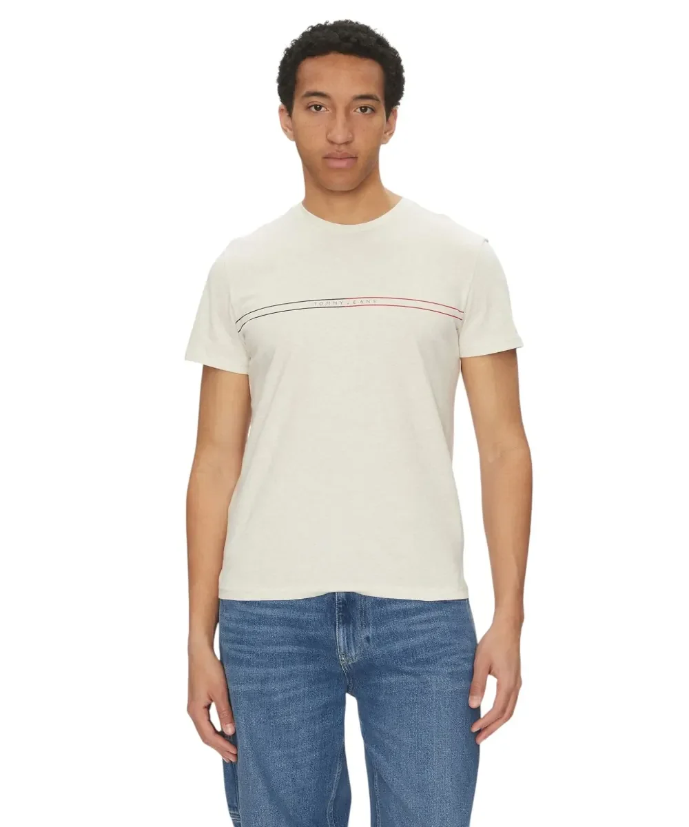 Φωτογραφία προϊόντος: Tommy Hilfiger - Ανδρικό T-shirt Entry Graphic Tee Ext Slim Fit DM0DM20779-AE3 Μπεζ