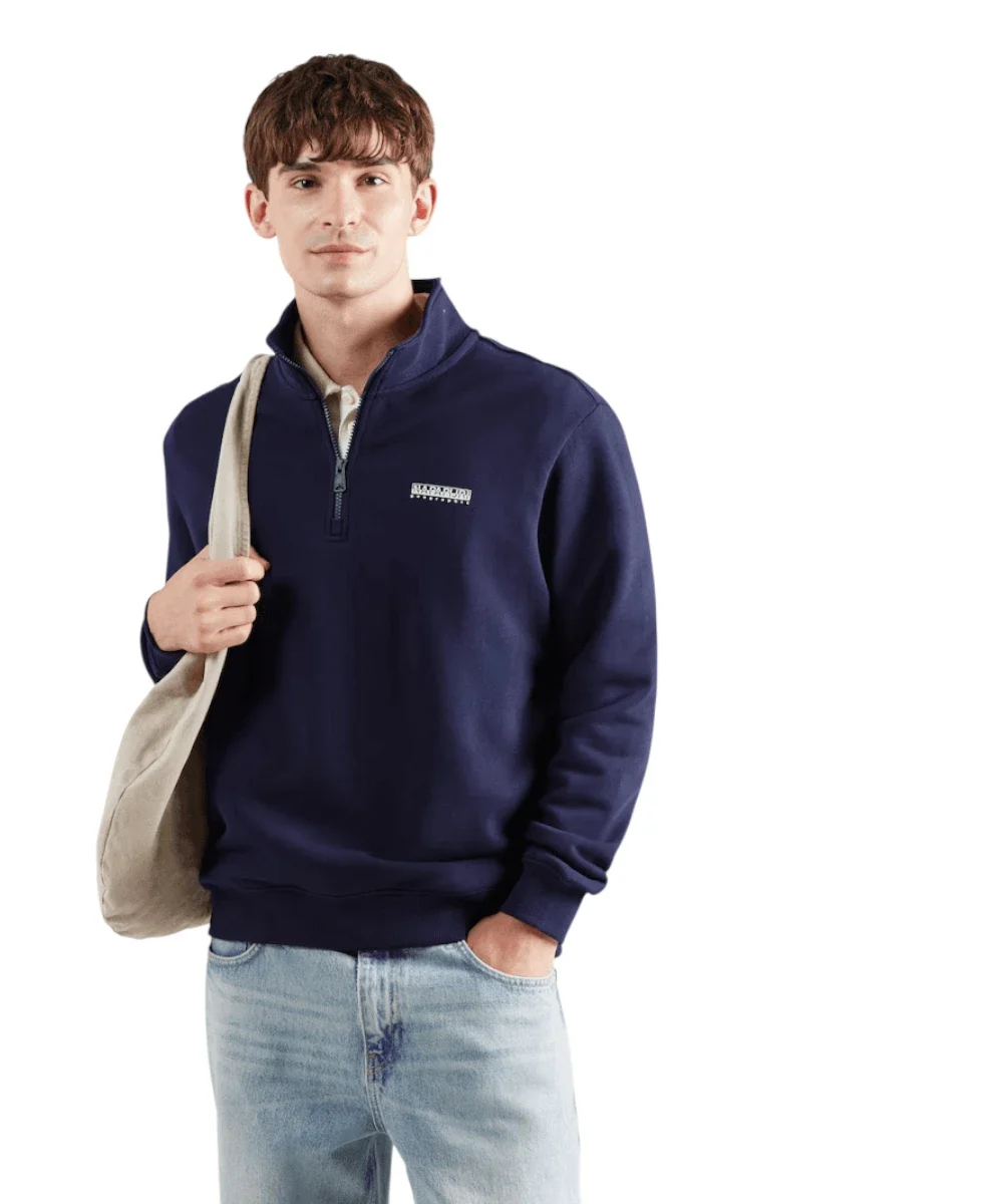 Φωτογραφία προϊόντος: Napapijri - Ανδρικό Φούτερ B Small Box Relaxed Fit NP0A88TO-176 Μπλε Σκούρο