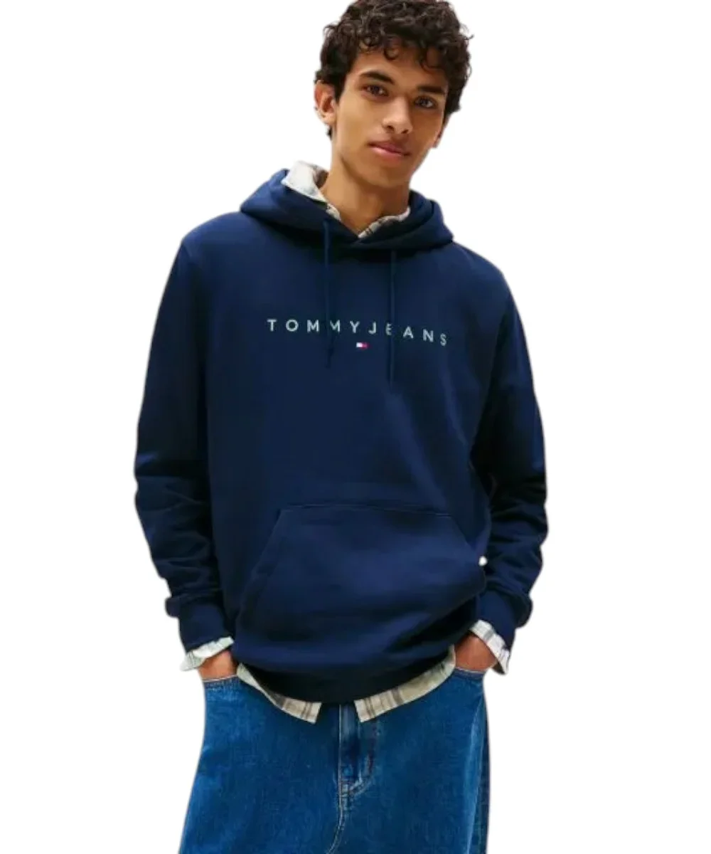 Φωτογραφία προϊόντος: Tommy Hilfiger - Ανδρικό Φούτερ με Κουκούλα και Τσέπες DM0DM20746-0GY Μπλε Σκούρο