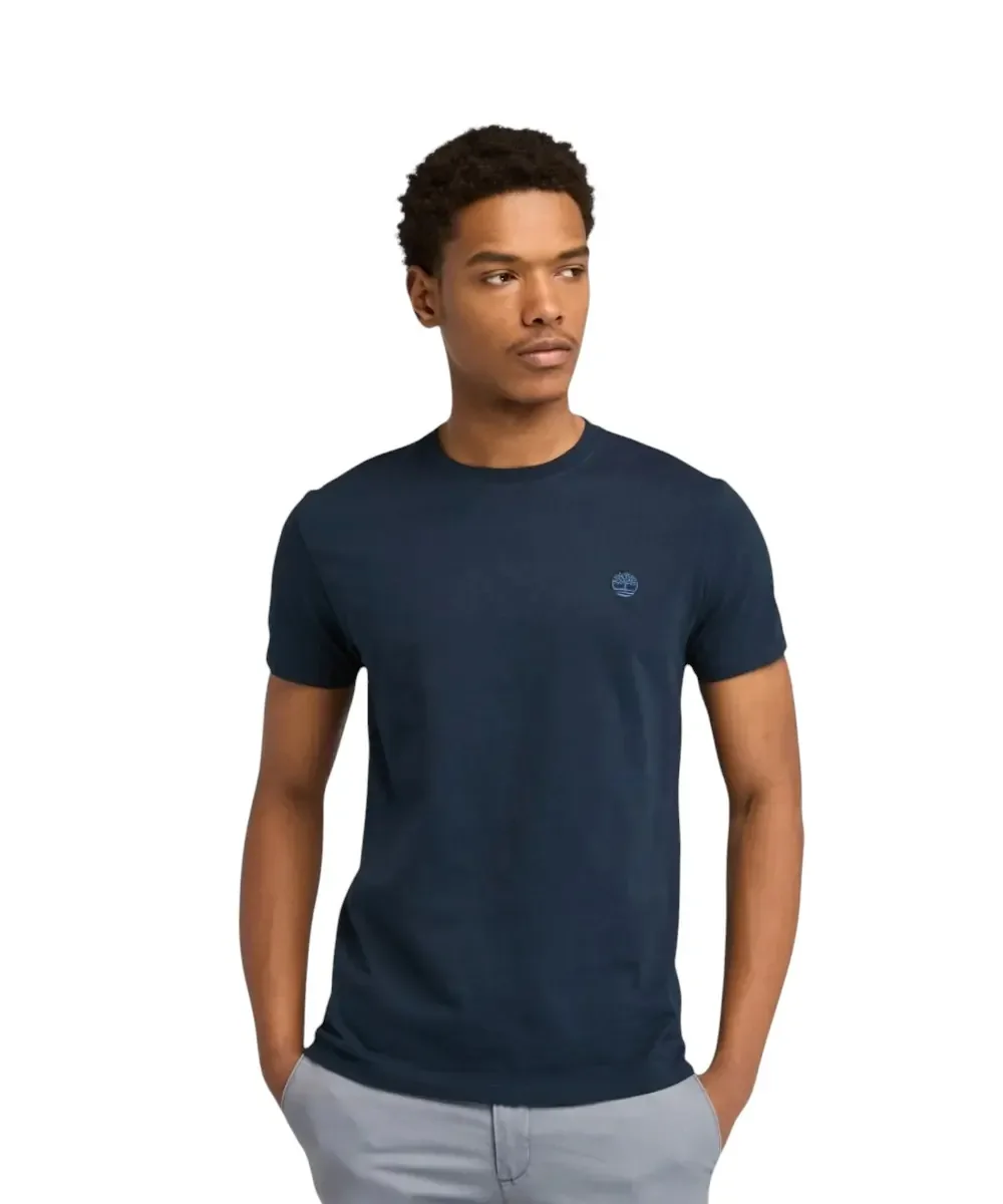 Φωτογραφία προϊόντος: Timberland - Ανδρικό T-shirt με Λογότυπο Oyster River Logo Tee TB0A2BR3-Z02 Μπλε Ναυτικό