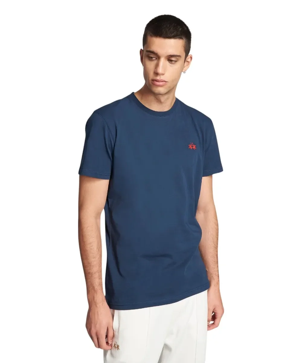 Φωτογραφία προϊόντος: La Martina - Ανδρικό T-Shirt Regular Fit CCMR04-JS206-07017 Μπλε