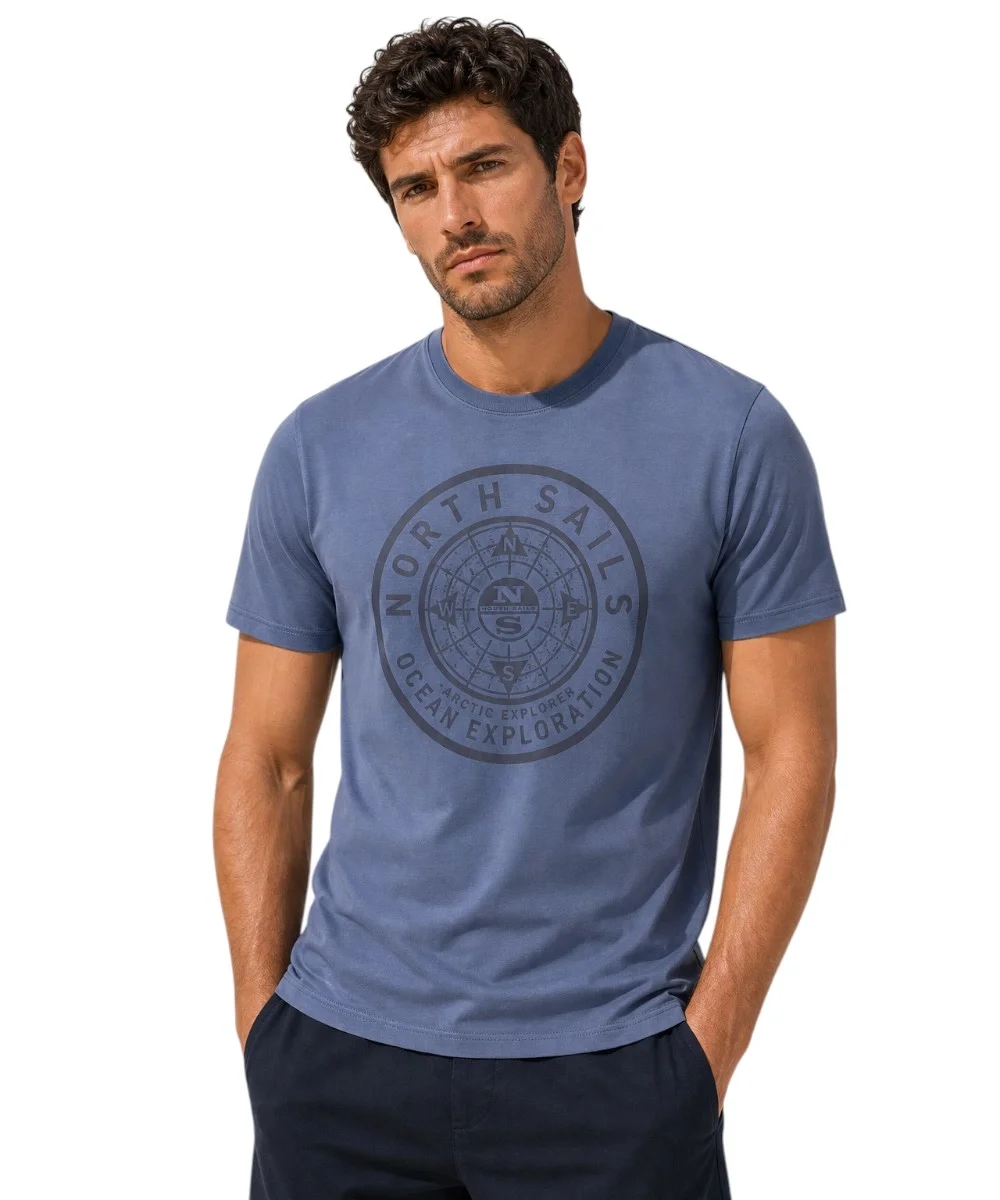 Φωτογραφία προϊόντος: North Sails - Ανδρικό T-shirt Κοντομάνικο Regular Fit 996025-000-0772 Μπλε