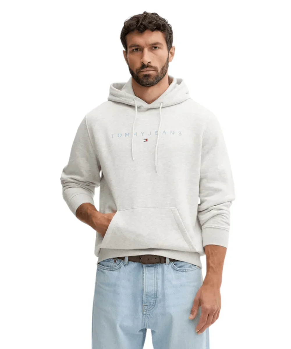 Φωτογραφία προϊόντος: Tommy Hilfiger - Ανδρικό Φούτερ με Κουκούλα και Τσέπες DM0DM20746-P09 Γκρι Ανοιχτό