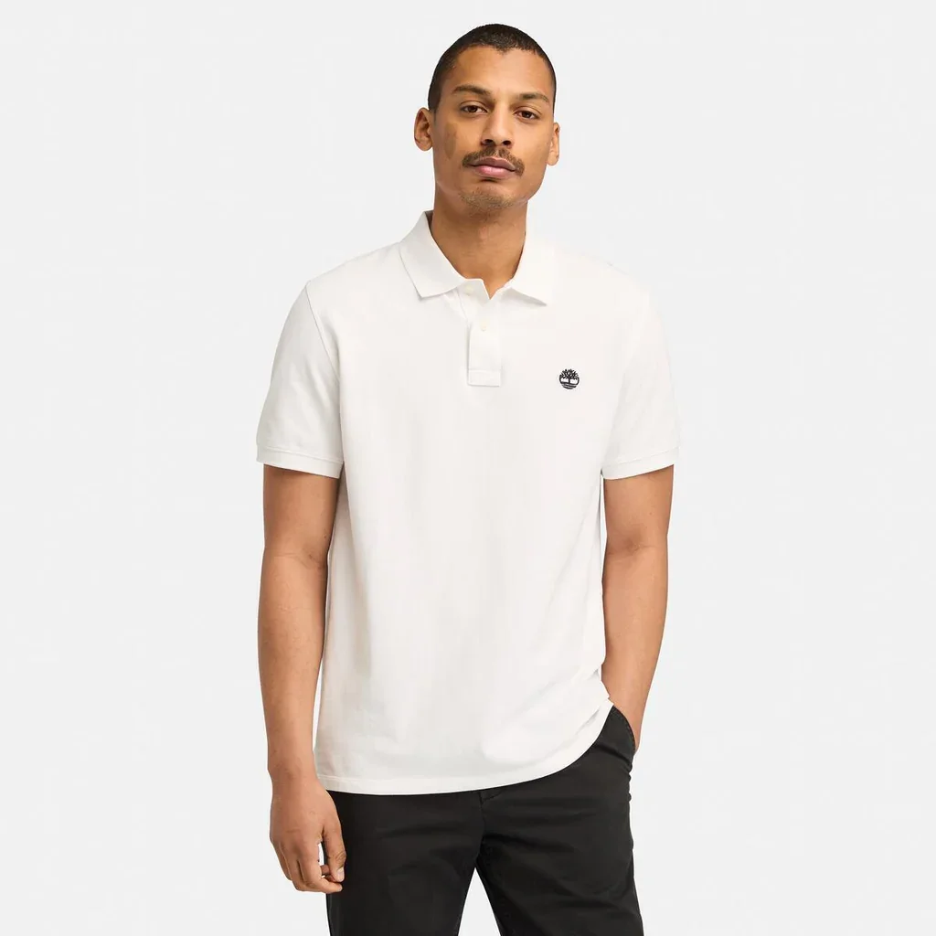 Φωτογραφία προϊόντος: Timberland - Ανδρικό T-shirt Polo Short-Sleeve με Λογότυπο Oyster River TB0A2BRY-100 Λευκό
